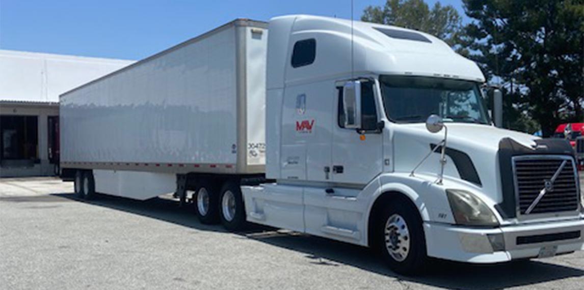 MAV Canadian Transport Semi Truck Docking